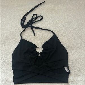 SHEIN Black Halter Tank Top
